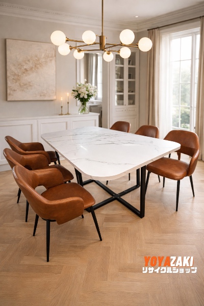 Mesa de Jantar Estilo Mármore - 6 Lugares